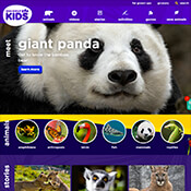 San Diego Zoo Kids website home page