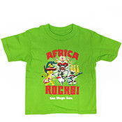 Chiildren's green Africa Rocks t-shirt