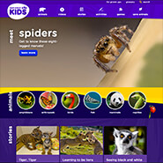 San Diego Zoo Kids website home page